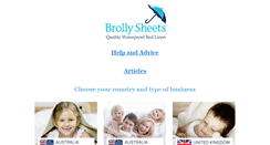 Desktop Screenshot of brollysheets.com